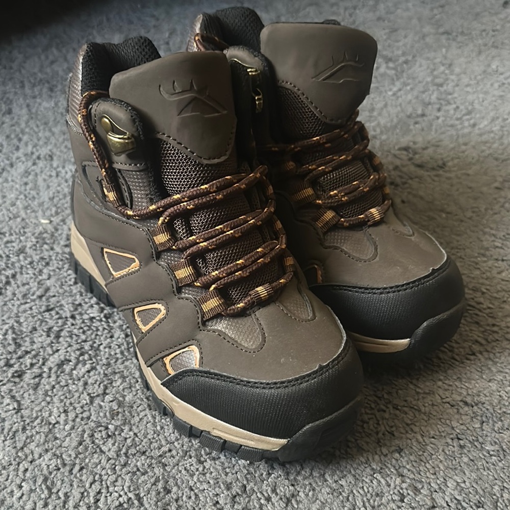 Kids Hiking Boots - Black and Brown